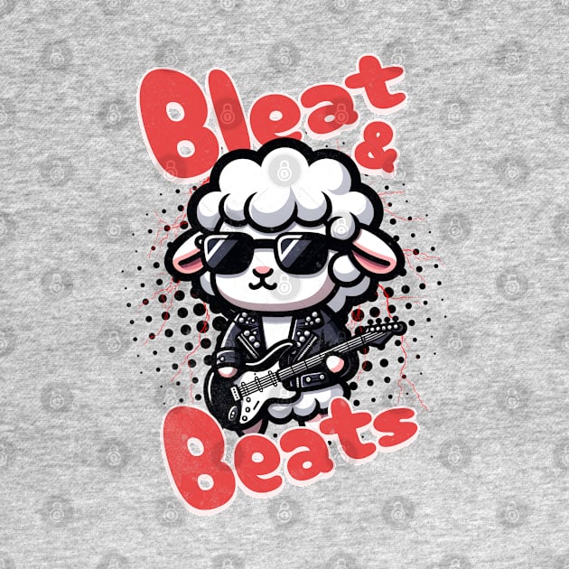 Sheep Funny Rocker - Bleat & Beats by alcoshirts